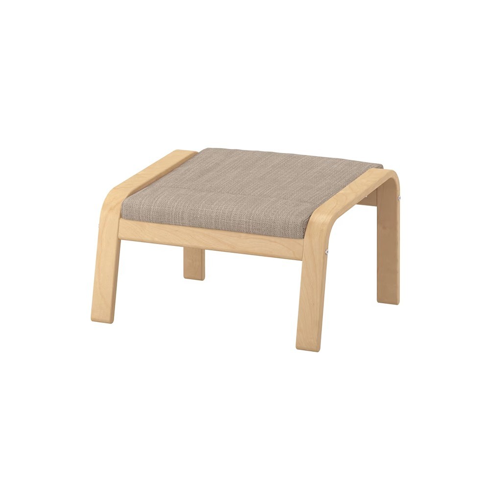 Birch Veneer/hillared Multicolor, Footstool
